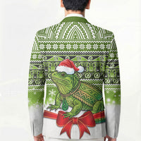 New Zealand Tuatara Christmas Blazer Maori Inspired Knitted Patterns LT9 - Polynesian Pride