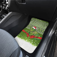 New Zealand Tuatara Christmas Car Mats Maori Inspired Knitted Patterns LT9 - Polynesian Pride