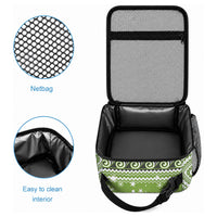 New Zealand Tuatara Christmas Lunch Bag Maori Inspired Knitted Patterns LT9 - Polynesian Pride