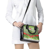 New Zealand Tuatara Christmas Shoulder Handbag Maori Inspired Knitted Patterns LT9 - Polynesian Pride