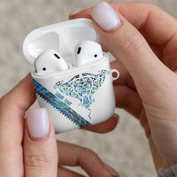 Kahui Whetu Paua shell Kowhaiwhai Taniko Personalised AirPods Case Manta Ray Shark-Turtle Maori Tribal Style LT9 - Polynesian Pride