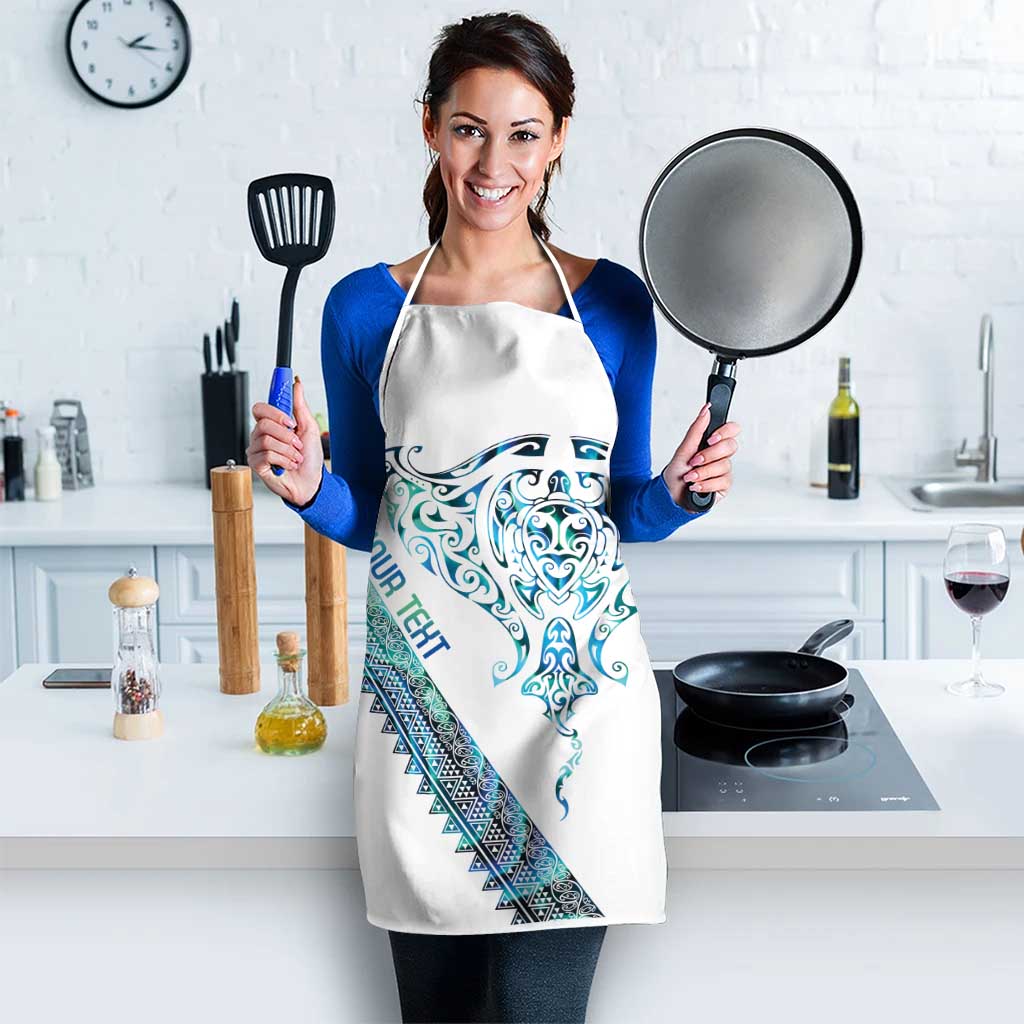 Kahui Whetu Paua shell Kowhaiwhai Taniko Personalised Apron Manta Ray Shark-Turtle Maori Tribal Style