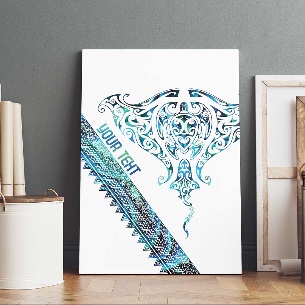 Kahui Whetu Paua shell Kowhaiwhai Taniko Personalised Canvas Wall Art Manta Ray Shark-Turtle Maori Tribal Style LT9 - Polynesian Pride