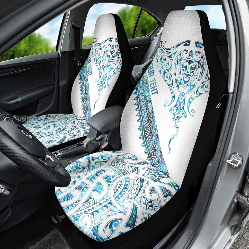 Kahui Whetu Paua shell Kowhaiwhai Taniko Personalised Car Seat Cover Manta Ray Shark-Turtle Maori Tribal Style LT9 - Polynesian Pride