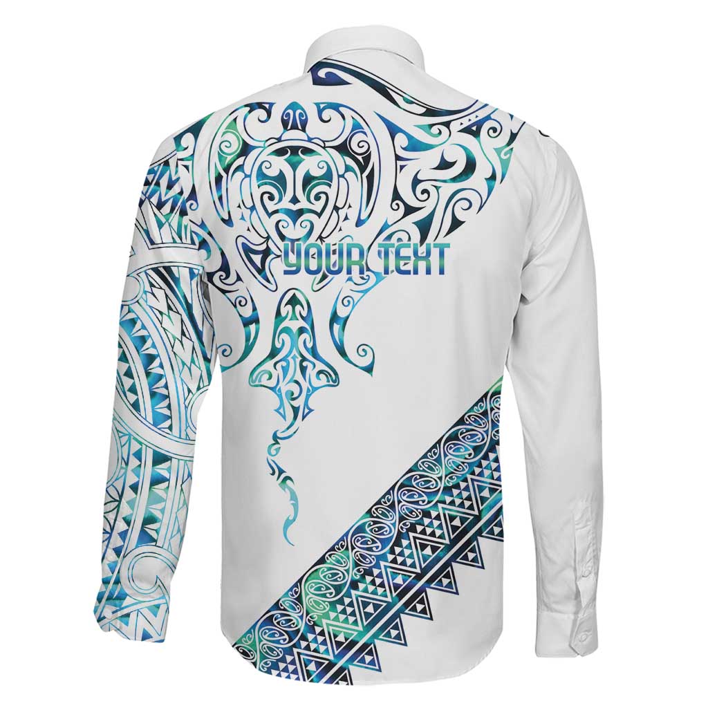 Kahui Whetu Paua shell Kowhaiwhai Taniko Personalised Family Matching Mermaid Dress and Hawaiian Shirt Manta Ray Shark-Turtle Maori Tribal Style LT9 - Polynesian Pride