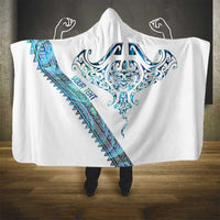 Kahui Whetu Paua shell Kowhaiwhai Taniko Personalised Hooded Blanket Manta Ray Shark-Turtle Maori Tribal Style LT9 - Polynesian Pride