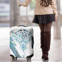 Kahui Whetu Paua shell Kowhaiwhai Taniko Personalised Luggage Cover Manta Ray Shark-Turtle Maori Tribal Style LT9 - Polynesian Pride