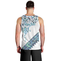 Kahui Whetu Paua shell Kowhaiwhai Taniko Personalised Men Tank Top Manta Ray Shark-Turtle Maori Tribal Style LT9 - Polynesian Pride
