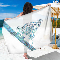 Kahui Whetu Paua shell Kowhaiwhai Taniko Personalised Sarong Manta Ray Shark-Turtle Maori Tribal Style LT9 One Size 44 x 66 inches Blue - Polynesian Pride