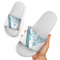 Kahui Whetu Paua shell Kowhaiwhai Taniko Personalised Slide Sandals Manta Ray Shark-Turtle Maori Tribal Style LT9 - Polynesian Pride