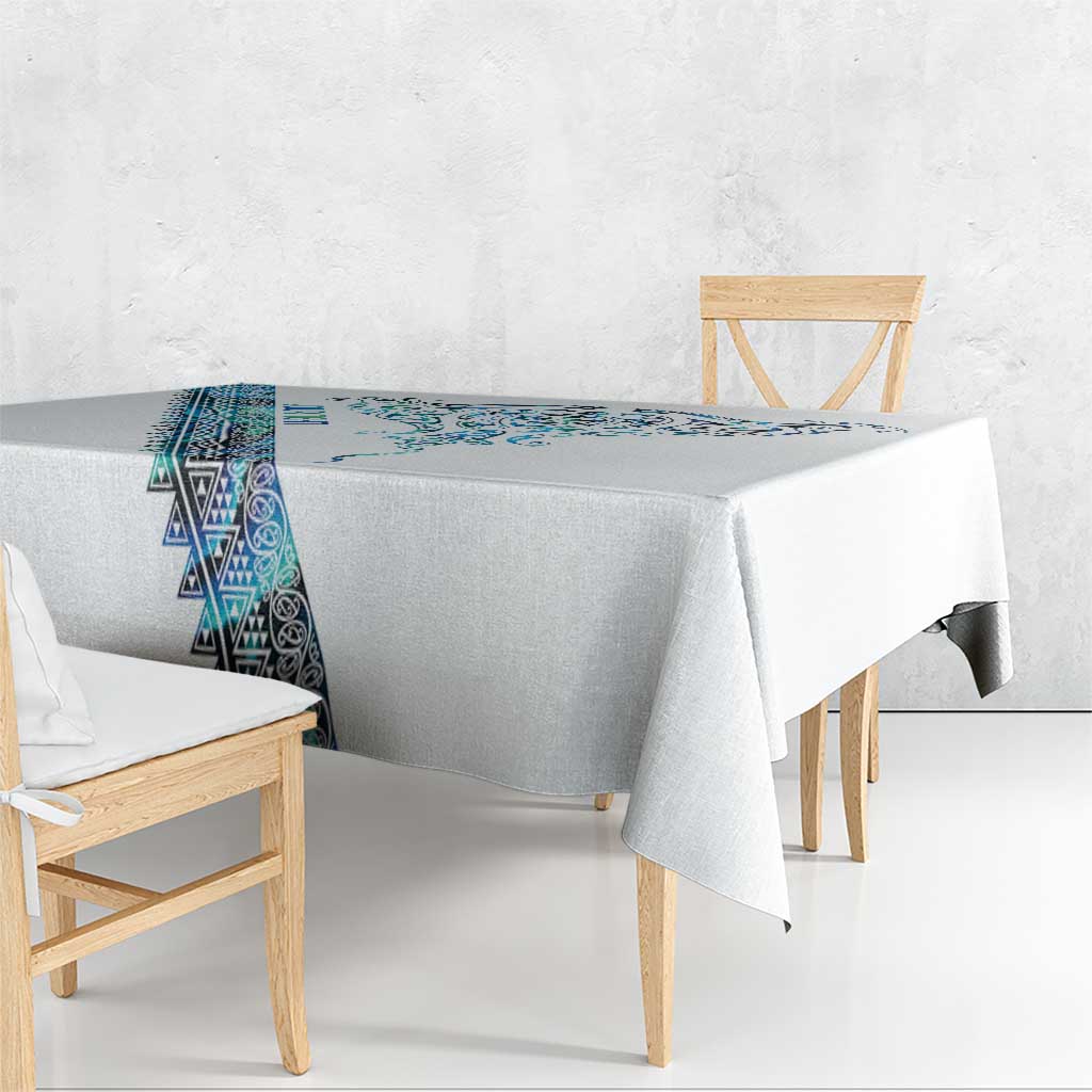 Kahui Whetu Paua shell Kowhaiwhai Taniko Personalised Tablecloth Manta Ray Shark-Turtle Maori Tribal Style