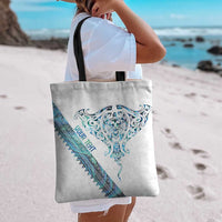 Kahui Whetu Paua shell Kowhaiwhai Taniko Personalised Tote Bag Manta Ray Shark-Turtle Maori Tribal Style LT9 - Polynesian Pride