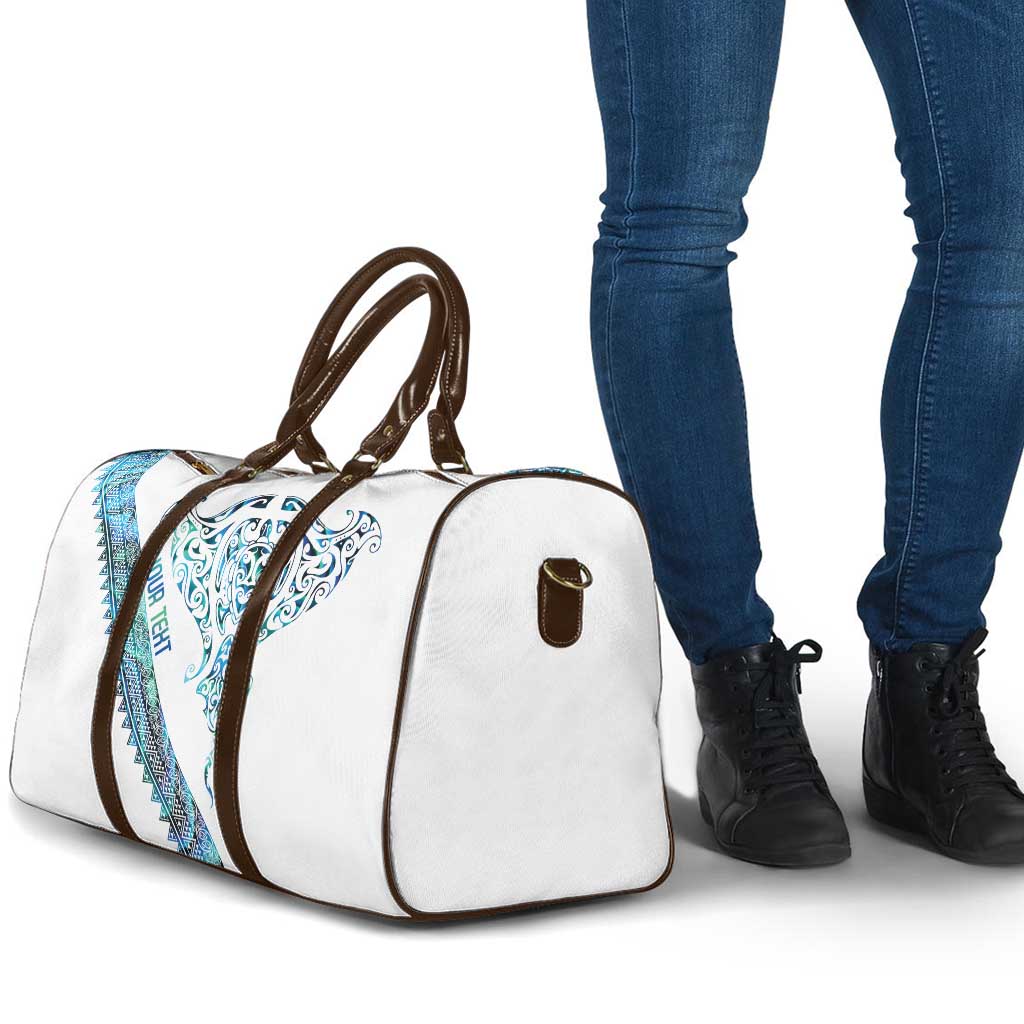 Kahui Whetu Paua shell Kowhaiwhai Taniko Personalised Travel Bag Manta Ray Shark-Turtle Maori Tribal Style LT9 - Polynesian Pride