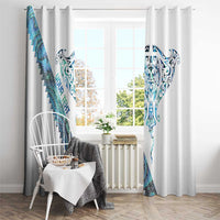 Kahui Whetu Paua shell Kowhaiwhai Taniko Personalised Window Curtain Manta Ray Shark-Turtle Maori Tribal Style LT9 - Polynesian Pride