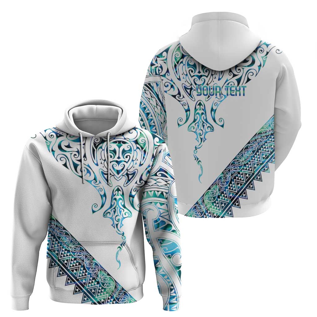 Kahui Whetu Paua shell Kowhaiwhai Taniko Personalised Zip Hoodie Manta Ray Shark-Turtle Maori Tribal Style LT9 - Polynesian Pride