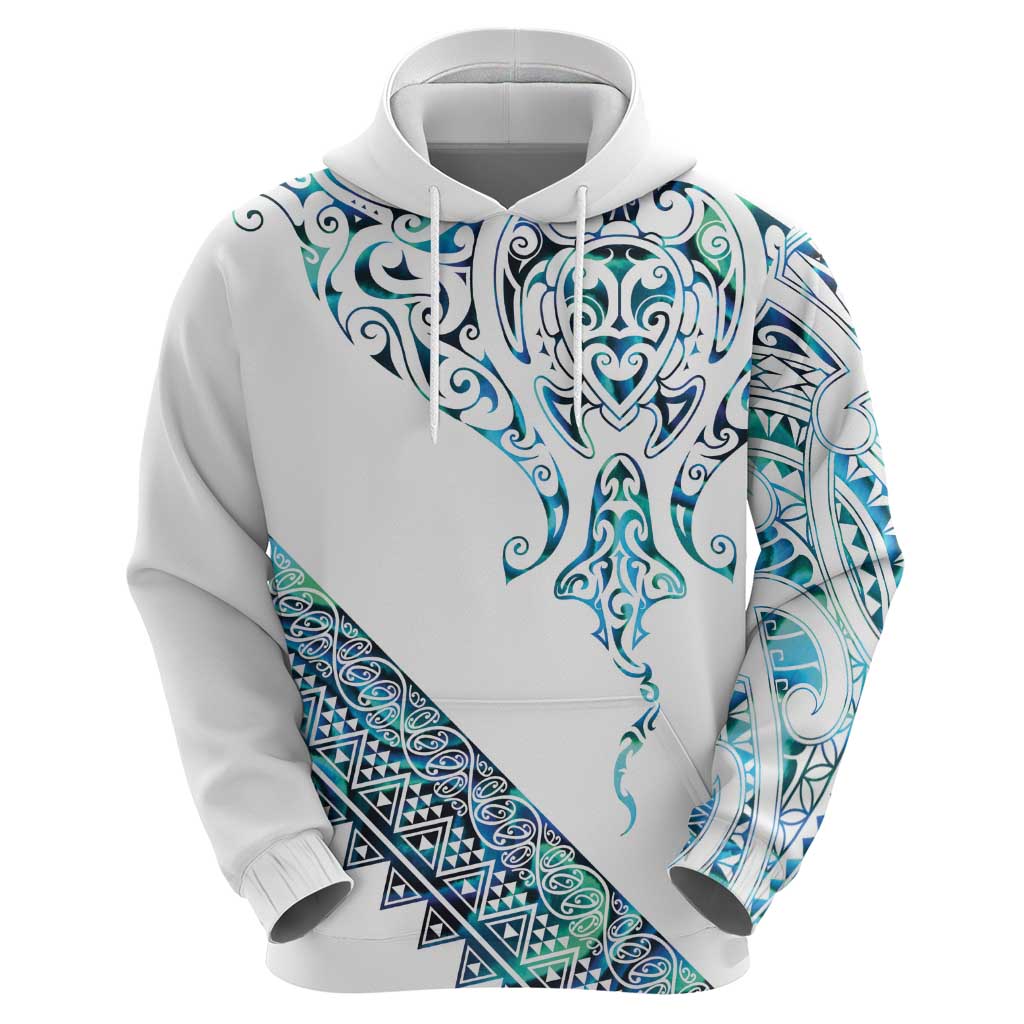 Kahui Whetu Paua shell Kowhaiwhai Taniko Personalised Zip Hoodie Manta Ray Shark-Turtle Maori Tribal Style LT9 - Polynesian Pride