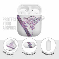 Mawhero Paua shell Kowhaiwhai Taniko Personalised AirPods Case Manta Ray Shark-Turtle Maori Tribal Style LT9 - Polynesian Pride