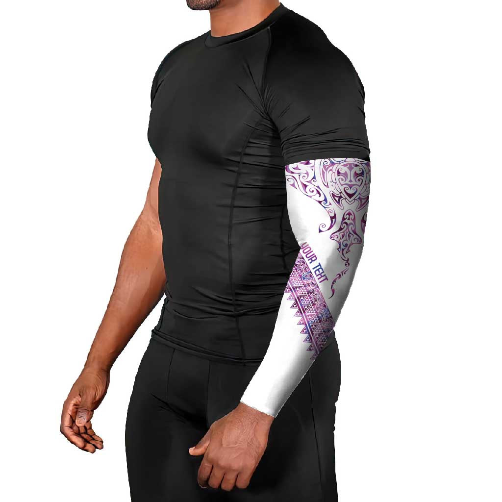 Mawhero Paua shell Kowhaiwhai Taniko Personalised Arm Sleeves Manta Ray Shark-Turtle Maori Tribal Style LT9 - Polynesian Pride