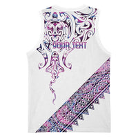 Mawhero Paua shell Kowhaiwhai Taniko Personalised Basketball Jersey Manta Ray Shark-Turtle Maori Tribal Style LT9 - Polynesian Pride