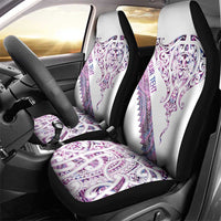 Mawhero Paua shell Kowhaiwhai Taniko Personalised Car Seat Cover Manta Ray Shark-Turtle Maori Tribal Style LT9 - Polynesian Pride