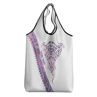 Mawhero Paua shell Kowhaiwhai Taniko Personalised Grocery Bag Manta Ray Shark-Turtle Maori Tribal Style LT9 - Polynesian Pride