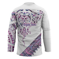 Mawhero Paua shell Kowhaiwhai Taniko Personalised Hockey Jersey Manta Ray Shark-Turtle Maori Tribal Style LT9 - Polynesian Pride