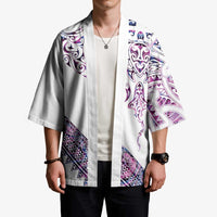 Mawhero Paua shell Kowhaiwhai Taniko Personalised Kimono Manta Ray Shark-Turtle Maori Tribal Style LT9 - Polynesian Pride