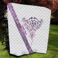 Mawhero Paua shell Kowhaiwhai Taniko Personalised Quilt Manta Ray Shark-Turtle Maori Tribal Style LT9 - Polynesian Pride