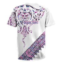 Mawhero Paua shell Kowhaiwhai Taniko Personalised Rugby Jersey Manta Ray Shark-Turtle Maori Tribal Style LT9 - Polynesian Pride