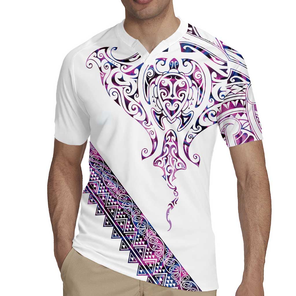 Mawhero Paua shell Kowhaiwhai Taniko Personalised Rugby Jersey Manta Ray Shark-Turtle Maori Tribal Style LT9 - Polynesian Pride