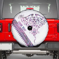 Mawhero Paua shell Kowhaiwhai Taniko Personalised Spare Tire Cover Manta Ray Shark-Turtle Maori Tribal Style LT9 - Polynesian Pride