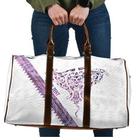 Mawhero Paua shell Kowhaiwhai Taniko Personalised Travel Bag Manta Ray Shark-Turtle Maori Tribal Style LT9 Pink - Polynesian Pride