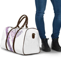 Mawhero Paua shell Kowhaiwhai Taniko Personalised Travel Bag Manta Ray Shark-Turtle Maori Tribal Style LT9 - Polynesian Pride