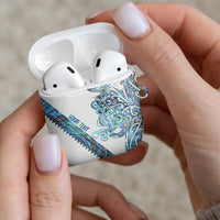Kahui Whetu Paua shell Kowhaiwhai Taniko Personalised AirPods Case Taniwha Maori Tribal Style LT9 - Polynesian Pride