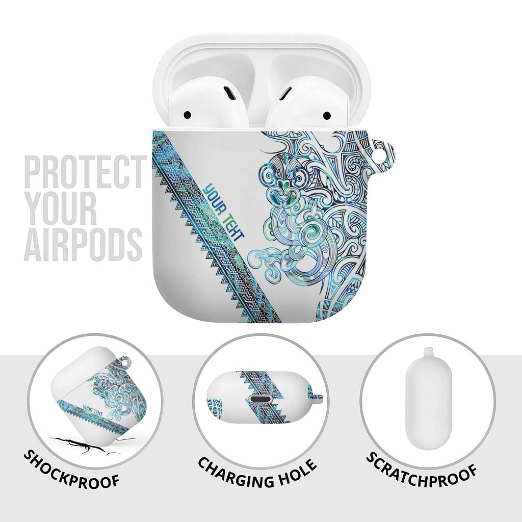 Kahui Whetu Paua shell Kowhaiwhai Taniko Personalised AirPods Case Taniwha Maori Tribal Style LT9 - Polynesian Pride