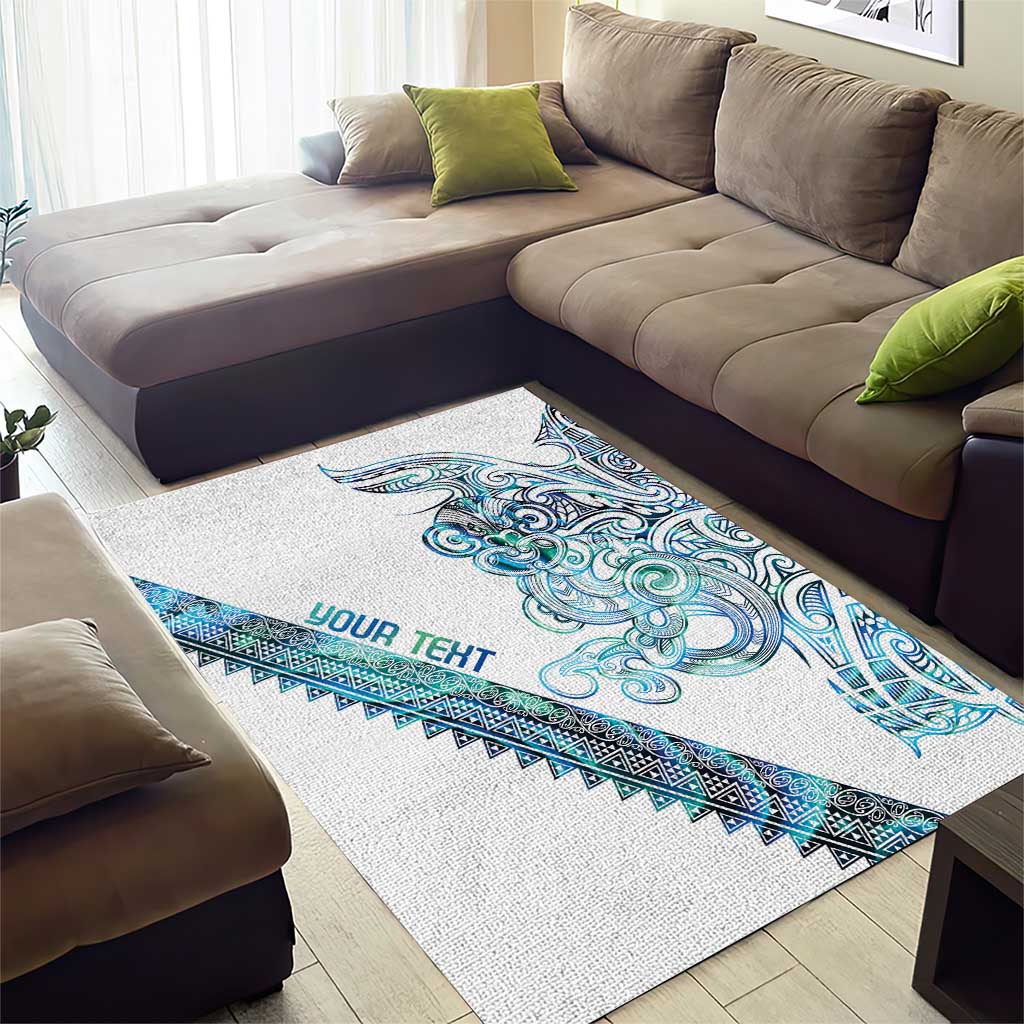 Kahui Whetu Paua shell Kowhaiwhai Taniko Personalised Area Rug Taniwha Maori Tribal Style LT9 - Polynesian Pride