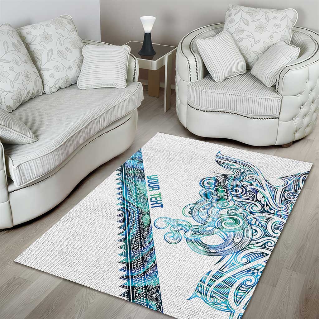 Kahui Whetu Paua shell Kowhaiwhai Taniko Personalised Area Rug Taniwha Maori Tribal Style LT9 - Polynesian Pride