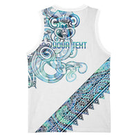 Kahui Whetu Paua shell Kowhaiwhai Taniko Personalised Basketball Jersey Taniwha Maori Tribal Style LT9 - Polynesian Pride