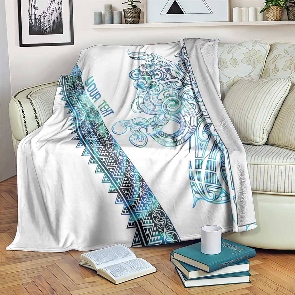 Kahui Whetu Paua shell Kowhaiwhai Taniko Personalised Blanket Taniwha Maori Tribal Style