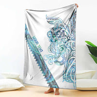 Kahui Whetu Paua shell Kowhaiwhai Taniko Personalised Blanket Taniwha Maori Tribal Style