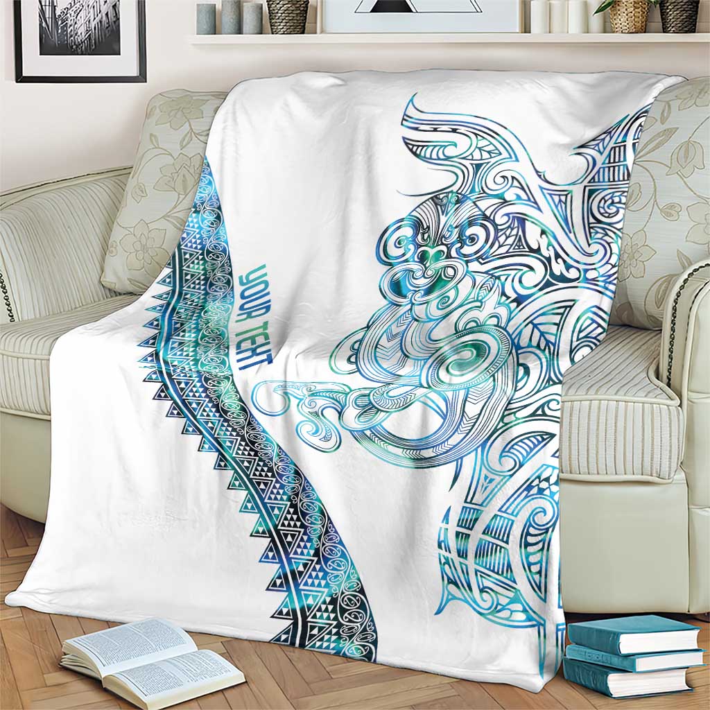 Kahui Whetu Paua shell Kowhaiwhai Taniko Personalised Blanket Taniwha Maori Tribal Style