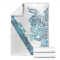 Kahui Whetu Paua shell Kowhaiwhai Taniko Personalised Blanket Taniwha Maori Tribal Style