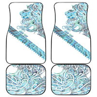 Kahui Whetu Paua shell Kowhaiwhai Taniko Personalised Car Mats Taniwha Maori Tribal Style LT9 - Polynesian Pride