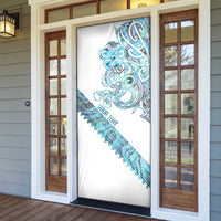 Kahui Whetu Paua shell Kowhaiwhai Taniko Personalised Door Cover Taniwha Maori Tribal Style LT9 - Polynesian Pride