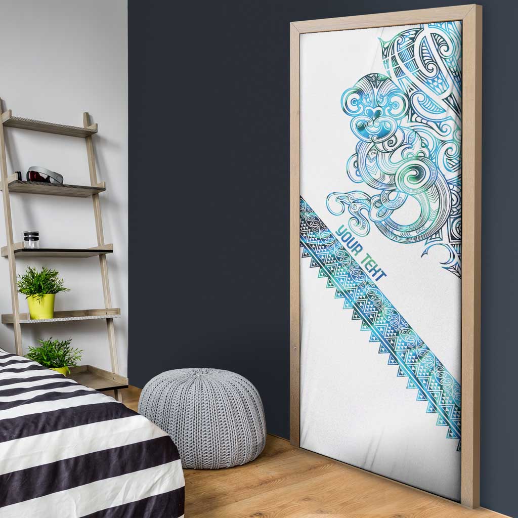 Kahui Whetu Paua shell Kowhaiwhai Taniko Personalised Door Cover Taniwha Maori Tribal Style LT9 - Polynesian Pride