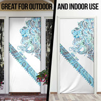 Kahui Whetu Paua shell Kowhaiwhai Taniko Personalised Door Cover Taniwha Maori Tribal Style LT9 - Polynesian Pride
