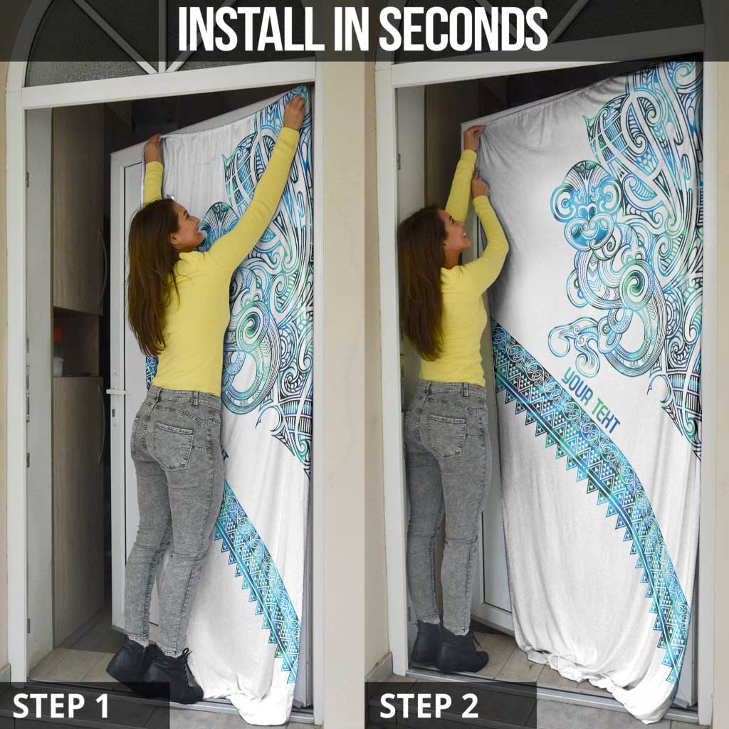 Kahui Whetu Paua shell Kowhaiwhai Taniko Personalised Door Cover Taniwha Maori Tribal Style LT9 - Polynesian Pride