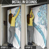 Kahui Whetu Paua shell Kowhaiwhai Taniko Personalised Door Cover Taniwha Maori Tribal Style LT9 - Polynesian Pride