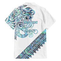Kahui Whetu Paua shell Kowhaiwhai Taniko Personalised Family Matching Puletasi and Hawaiian Shirt Taniwha Maori Tribal Style LT9 - Polynesian Pride