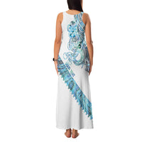 Kahui Whetu Paua shell Kowhaiwhai Taniko Personalised Family Matching Tank Maxi Dress and Hawaiian Shirt Taniwha Maori Tribal Style LT9 - Polynesian Pride